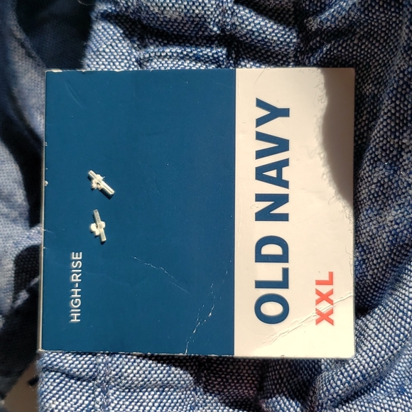 Old Navy High Rise Wide Leg Chambray Blue Pants - Size XXL - Picture 5 of 8